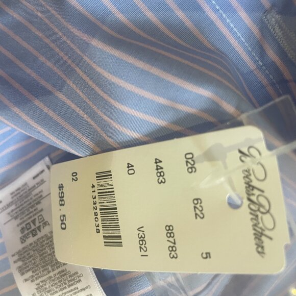 Brooks Brothers Fitted Stretch Cotton Dress Shirt size 2 NWT - Picture 7 of 9